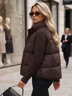 Дамско яке DSTREET TY5931 КАФЯВО