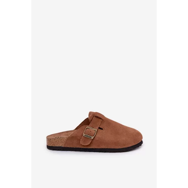  Дамски чехли BIG STAR SHOES RR274A387 КАФЯВО/БЕЖОВО 