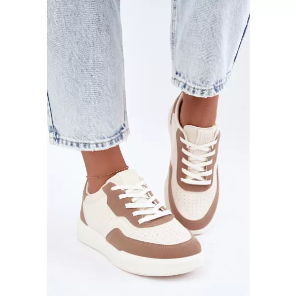  Дамски кецове BIG STAR SHOES UU274275 БЯЛО/БЕЖОВО 