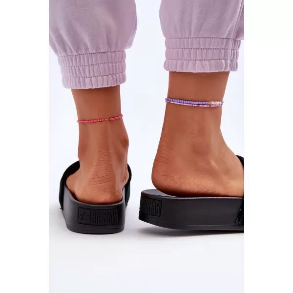  Дамски чехли BIG STAR SHOES NN274A670 ЧЕРЕН 