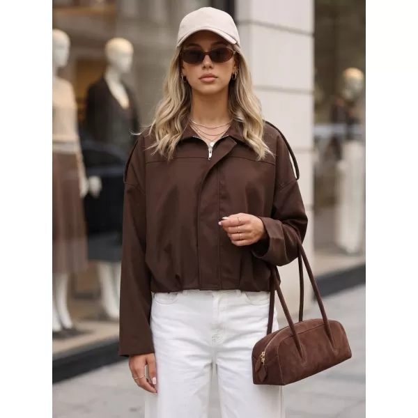  Дамско яке DSTREET TY5956 КАФЯВО 