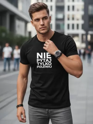 Мъжка тениска DSTREET NX0113R-BK ЧЕРЕН