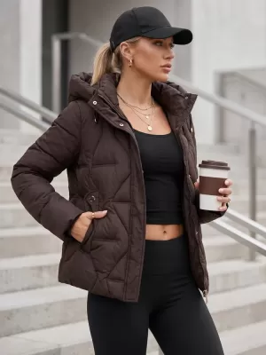 Дамско яке DSTREET TY5940 КАФЯВО