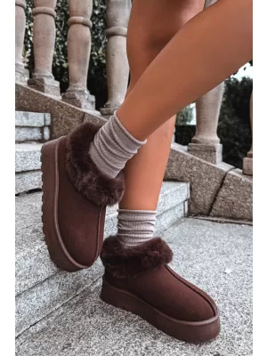 Дамски снежни човеци BIG STAR SHOES UU274203 КАФЯВИ/БЕЖОВИ СЕНКИ