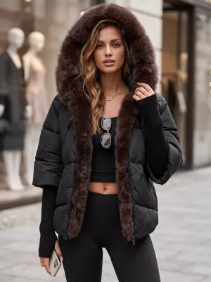 Дамско яке DSTREET TY5990 ЧЕРЕН