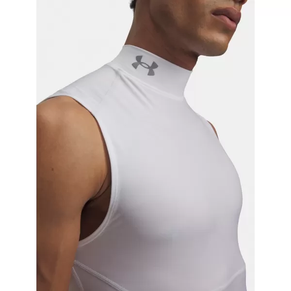  Мъжки потник UNDER ARMOUR HG ELITE SLEEVELESS MOCK 6015381-100 БЯЛО 