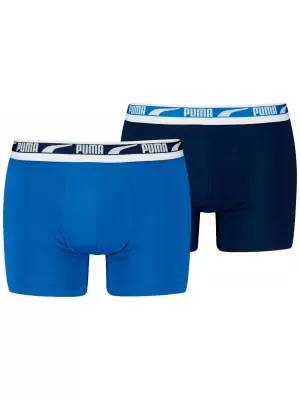 Мъжки боксерки PUMA MEN EVERYDAY MULTI LOGO BOXER 2P 93832504 СИНЬО КОМБО
