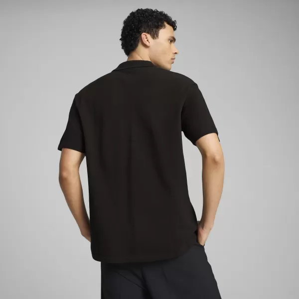  Мъжка тениска с яка PUMA WARDROBE ESS PIQUE RELAXED POLO 62965701 ПУМА ЧЕРНА 