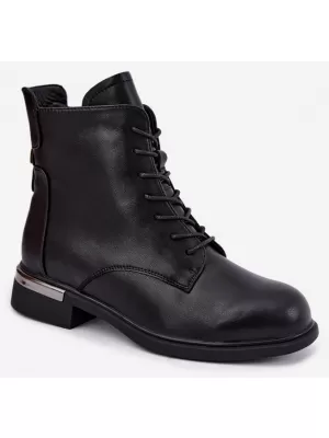 Дамски боти до глезена VINCEZA 86450 ЧЕРЕН