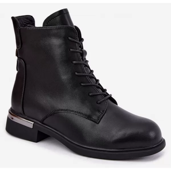  Дамски боти до глезена VINCEZA 86450 ЧЕРЕН 
