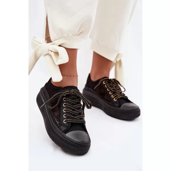  Дамски кецове LEE COOPER LCW-26-44-4479 ЧЕРЕН 