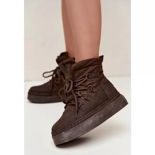  Дамски обувки BIG STAR SHOES UU274191 КАФЯВО/БЕЖОВО 