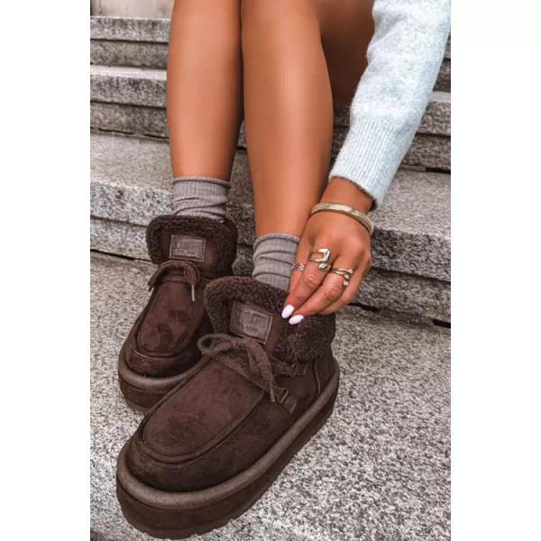  Дамски обувки BIG STAR SHOES UU274214 КАФЯВИ/БЕЖОВИ СЕНКИ 