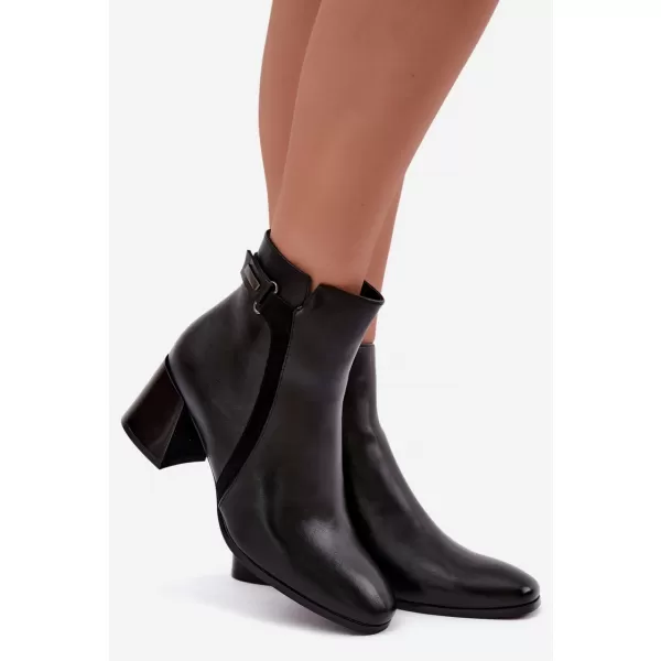  Дамски боти до глезена VINCEZA 58660 ЧЕРЕН 