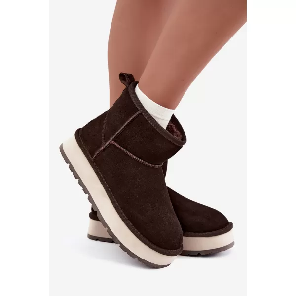  Дамски обувки BIG STAR SHOES UU274693 КАФЯВО/БЕЖОВО 