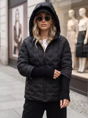 Дамско яке DSTREET TY5871 ЧЕРЕН