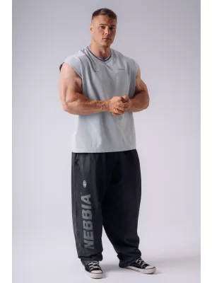 Мъжки потници NEBBIA OLYMPIA MUSCLE COVER 947 СВЕТЛО СИВО