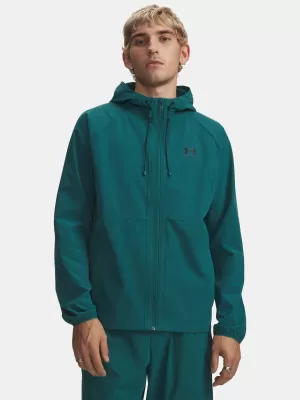 Мъжко яке UNDER ARMOUR VIBE WOVEN JACKET 6003001-338 ЗЕЛЕНО