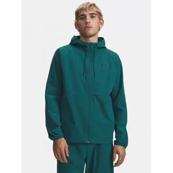  Мъжко яке UNDER ARMOUR VIBE WOVEN JACKET 6003001-338 ЗЕЛЕНО 