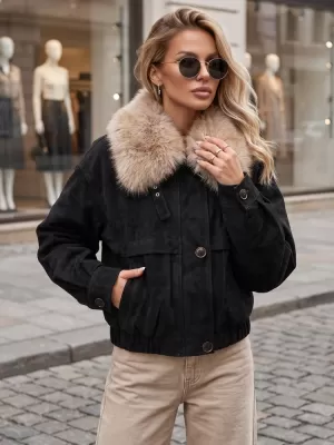 Дамско яке DSTREET TY5695 ЧЕРЕН