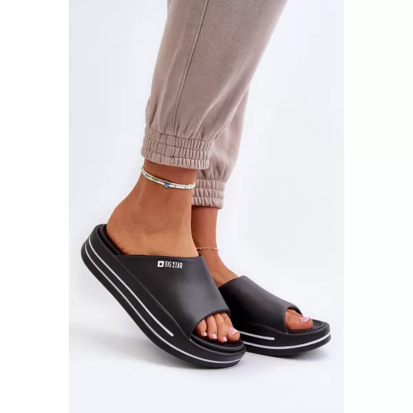  Дамски чехли BIG STAR SHOES NN274A037 ЧЕРЕН 