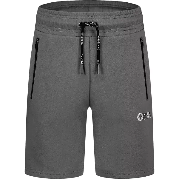  Мъжки памучни шорти NORDBLANC RELAXEDFIT NBSPM8254 СИВО 