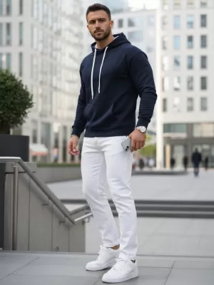 Мъжки суичър DSTREET BX5949 ТЪМНО СИНЬО