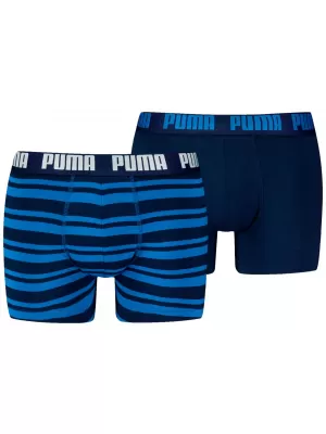Мъжки боксерки PUMA MEN EVERYDAY HERITAGE STRIPE BOXER 93832601 СИНЬО