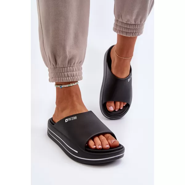  Дамски чехли BIG STAR SHOES NN274A037 ЧЕРЕН 