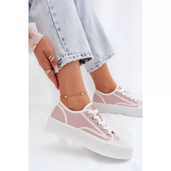  Дамски кецове BIG STAR SHOES TT274270 РОЗОВО 