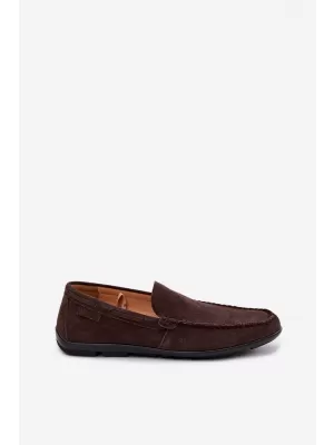 Мъжки мокасини BIG STAR SHOES TT174202 КАФЯВО/БЕЖОВО