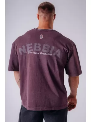 Мъжки тениски NEBBIA OLYMPIA HEAVYWEIGHT COTTON 941 БОРДО