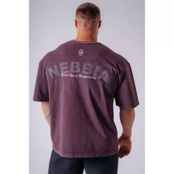  Мъжки тениски NEBBIA OLYMPIA HEAVYWEIGHT COTTON 941 БОРДО 