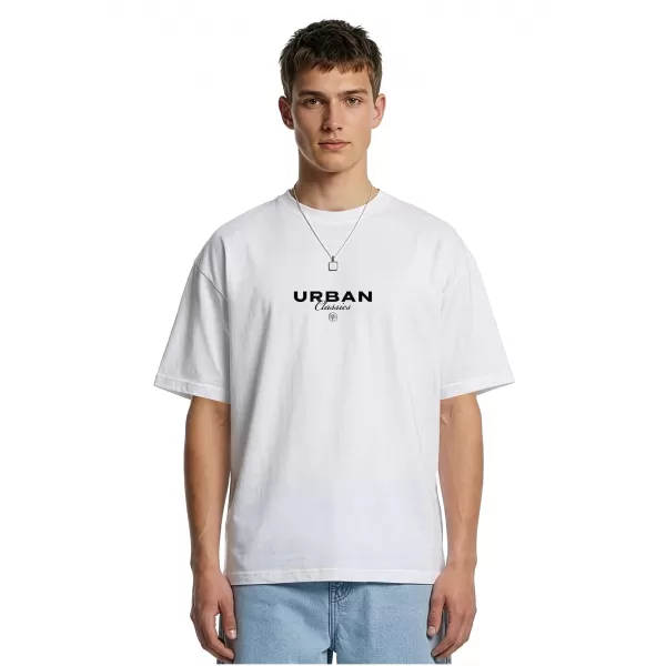  Мъжка тениска URBAN CLASSICS TB8665 БЯЛО 