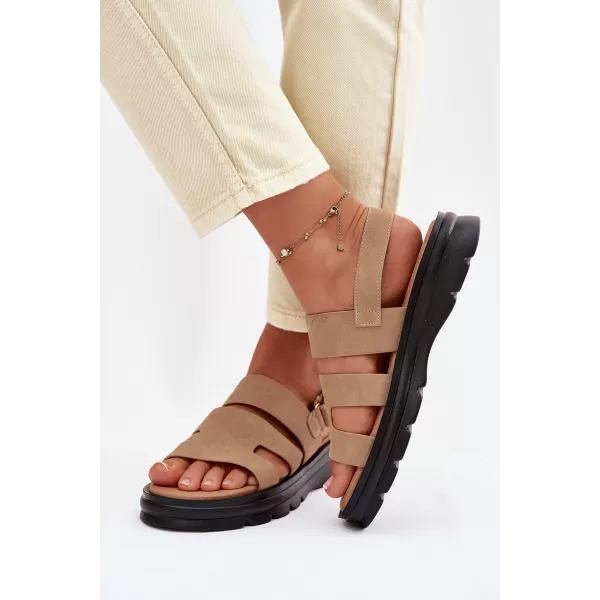  Дамски сандали BIG STAR SHOES TT274482 БЕЖОВО 