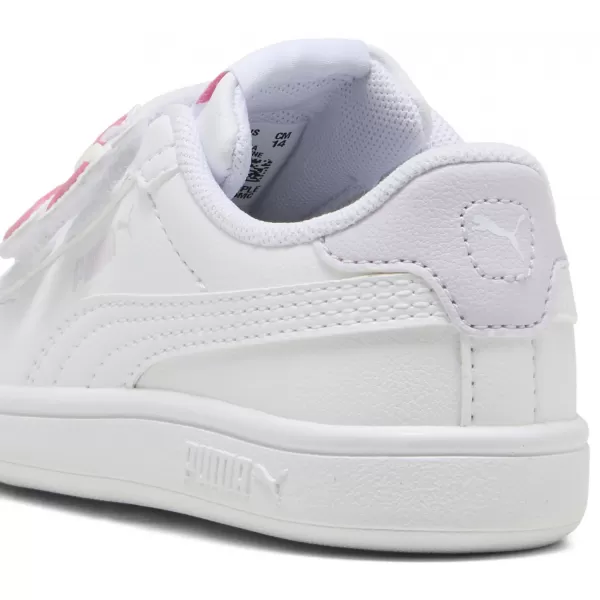  Детски кецове PUMA SMASH 3.0 BADGES V INF 397287-07 ПУМА БЯЛА/МАГИЧЕСКА РОЗА 