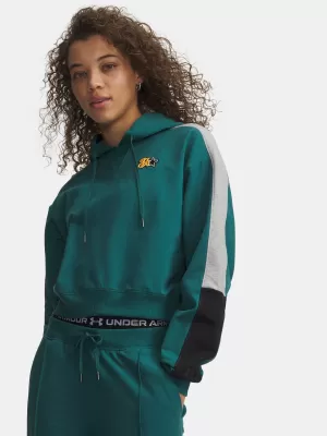 Дамски суичър UNDER ARMOUR SPORT TERRY TREND HOODIE 6009705-338 ЗЕЛЕНО