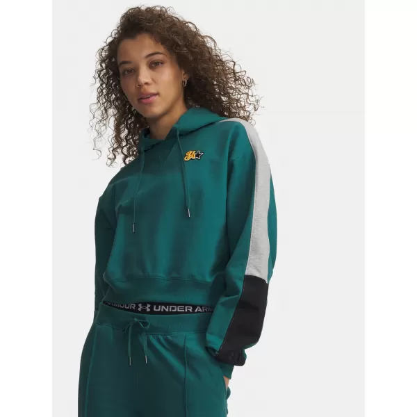  Дамски суичър UNDER ARMOUR SPORT TERRY TREND HOODIE 6009705-338 ЗЕЛЕНО 