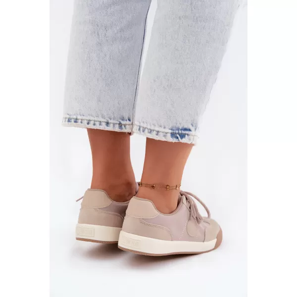  Дамски кецове BIG STAR SHOES UU274001 БЕЖОВО 
