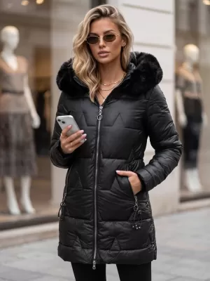 Дамско яке DSTREET TY5738 ЧЕРЕН