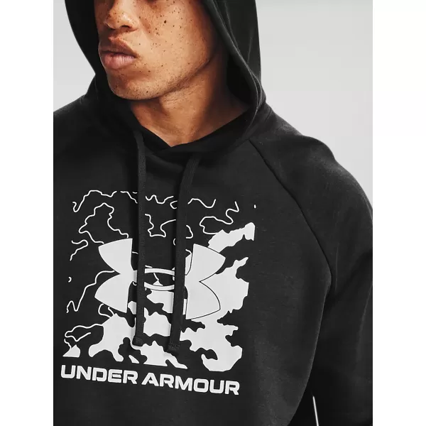  Мъжки суичър UNDER ARMOUR RIVAL FLEECE BOX LOGO HD 1357095-001 ЧЕРЕН 