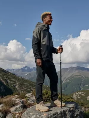 Мъжко яке за открито ALPINE PRO TEMUN ЧЕРЕН