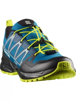 Детски обувки SALOMON OUTSCAPE WATERPROOF L49212500 MYKONOS BLUE/BLACK/ACID LIME