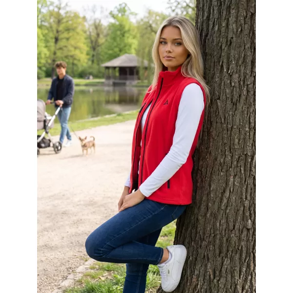  Дамска поларена жилетка ALTISPORT ALW002525 ЧЕРВЕНО 