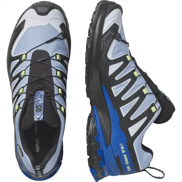  Мъжки обувки SALOMON XA PRO 3D V9 GORE-TEX STORM L45486500 ЧЕРНО/СИНЬО BRUNNERA/СЪРФИРАЙТЕ В МРЕЖАТА 