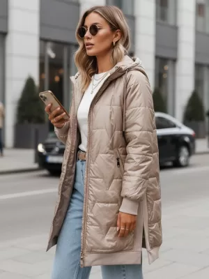 Дамско яке DSTREET TY5810 БЕЖОВО