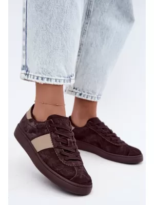 Дамски кецове BIG STAR SHOES UU274438 КАФЯВИ/БЕЖОВИ СЕНКИ