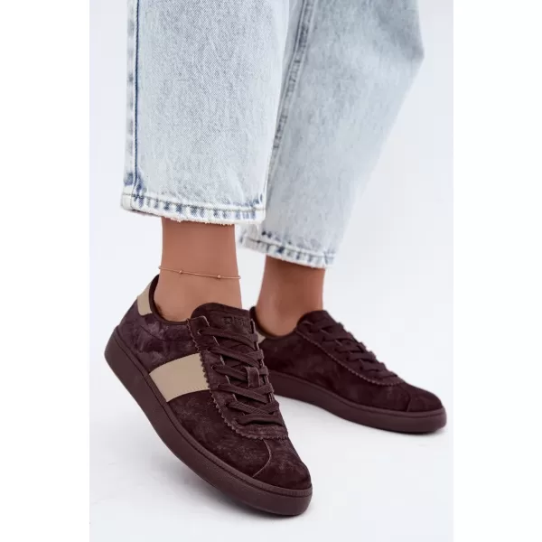  Дамски кецове BIG STAR SHOES UU274438 КАФЯВИ/БЕЖОВИ СЕНКИ 