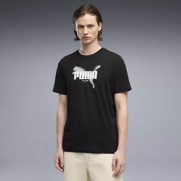 Мъжка тениска PUMA GRAPHICS TEE 69435501 ЧЕРНА ПУМА 