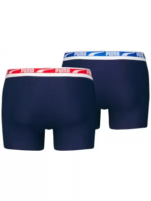 Мъжки боксерки PUMA MEN EVERYDAY MULTI LOGO BOXER 2P 93832503 ФЛОТСКО КОМБО
